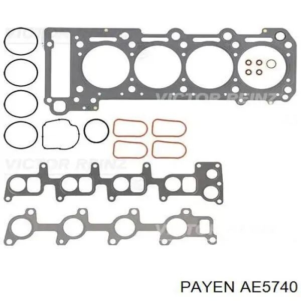 AE5740 Payen прокладка головки блока циліндрів (гбц, права)