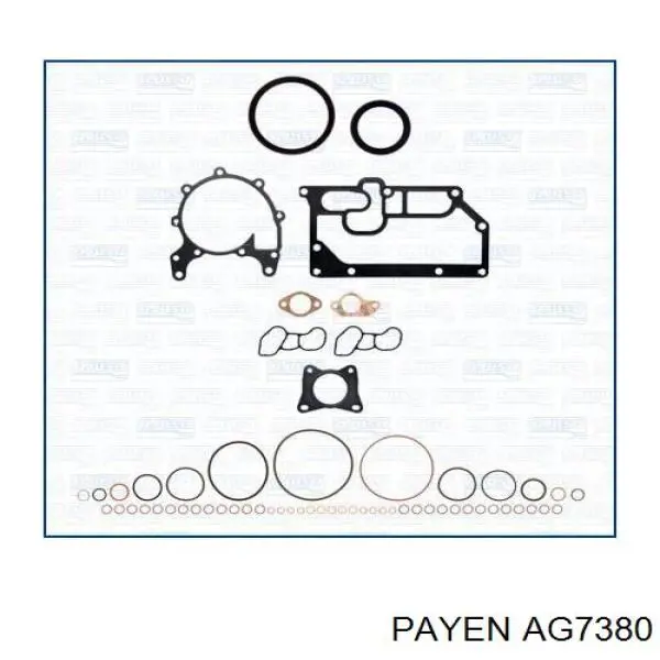 AG7380 Payen прокладка головки блока циліндрів (гбц)