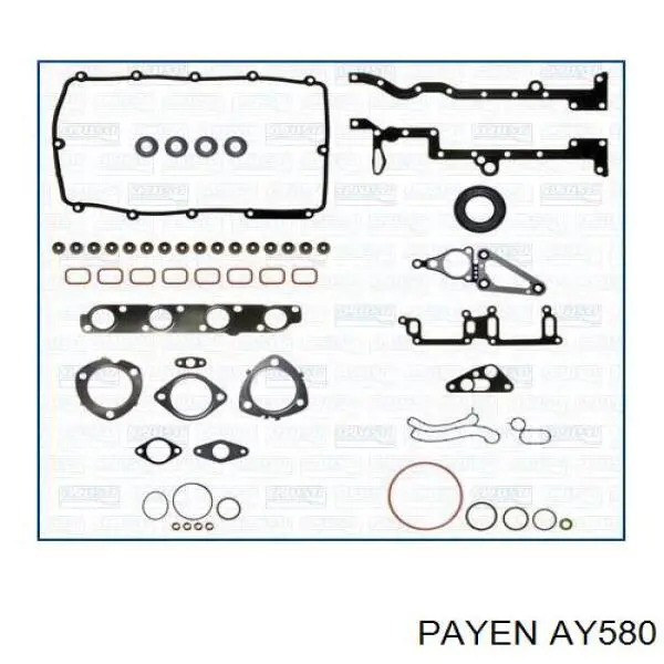 AY580 Payen прокладка головки блока циліндрів (гбц)