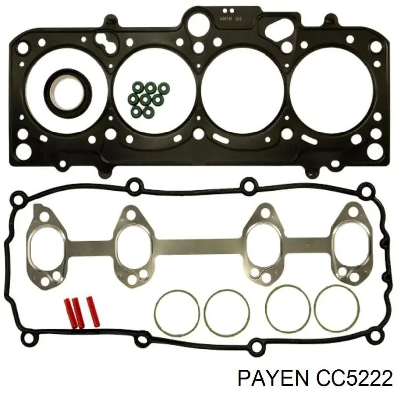 CC5222 Payen комплект прокладок двигуна, верхній