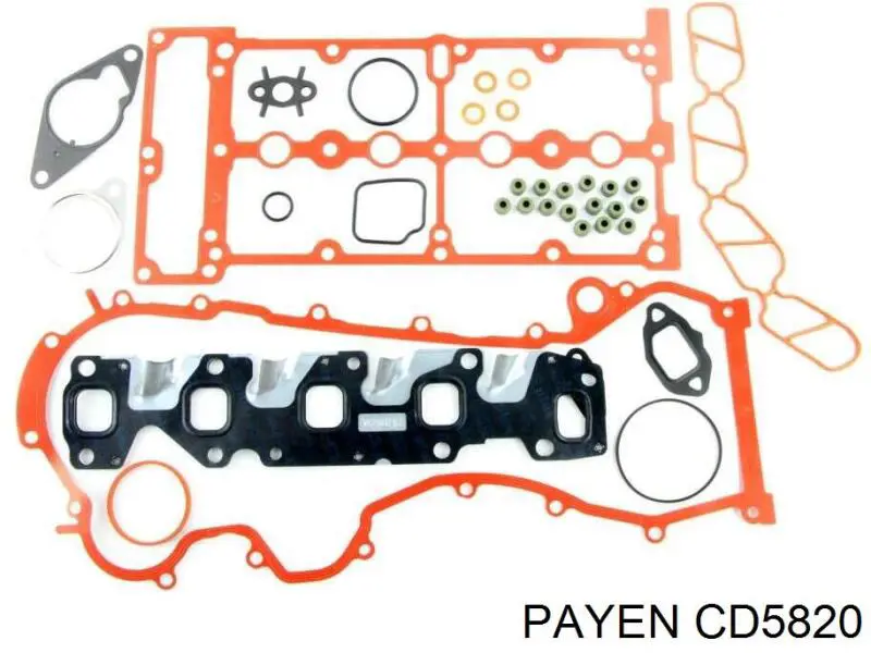CD5820 Payen Комплект прокладок двигуна, верхній