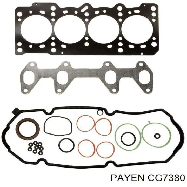 CG7380 Payen комплект прокладок двигуна, верхній