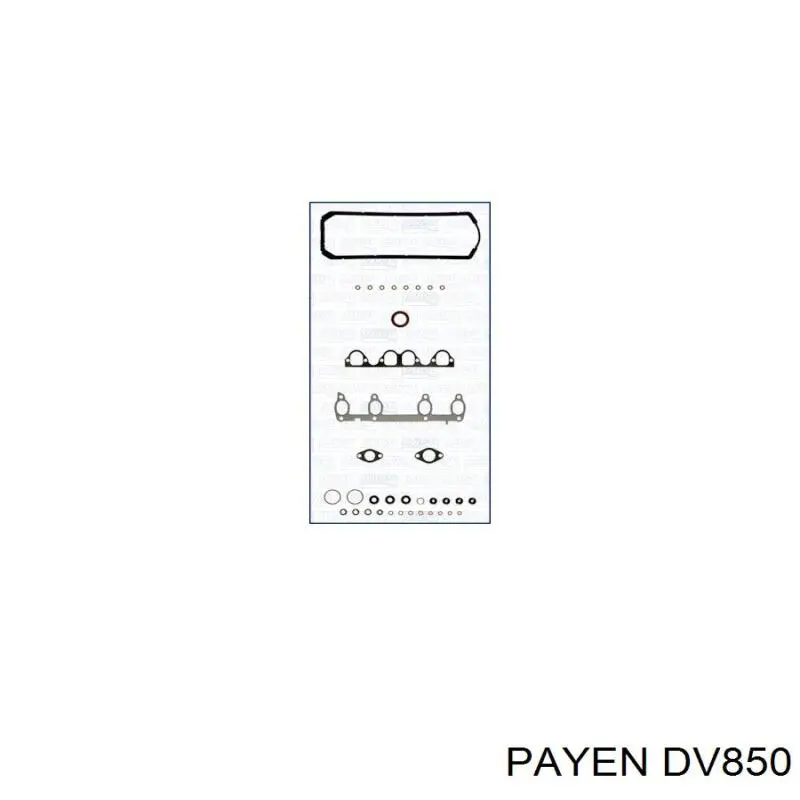 DV850 Payen Комплект прокладок двигуна, верхній