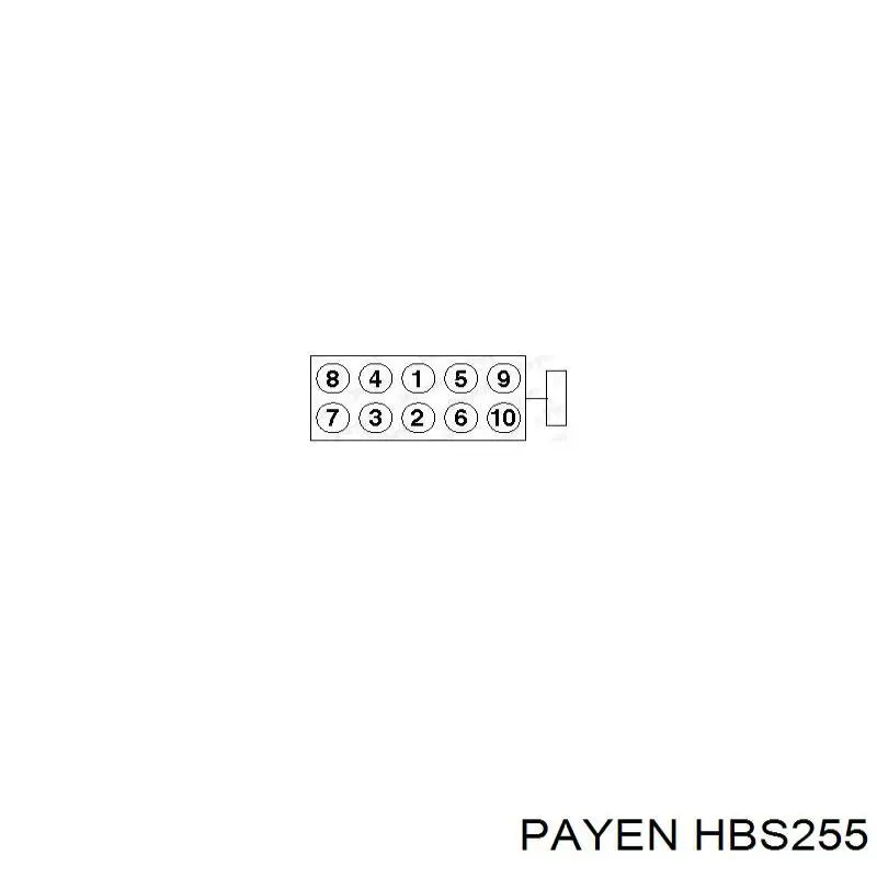 HBS255 Payen Болт кріплення головки блоку циліндрів