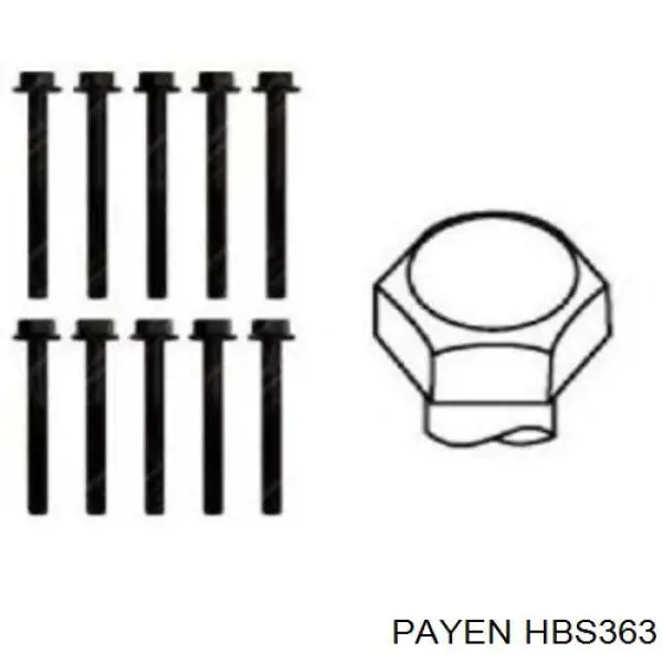 HBS363 Payen болт головки блока циліндрів, гбц
