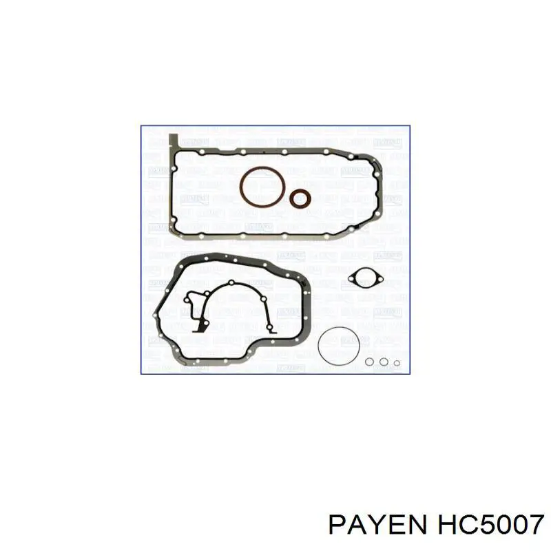 HC5007 Payen комплект прокладок двигуна, нижній