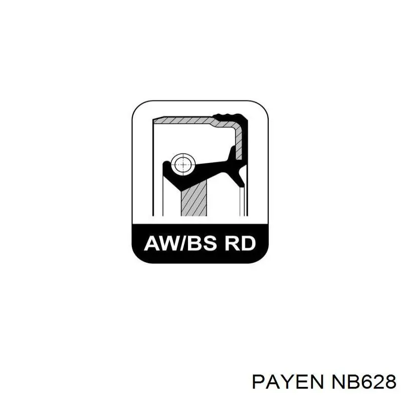 Сальник коленвала двигуна, передній Payen NB628 ціна, від 4.20 USD