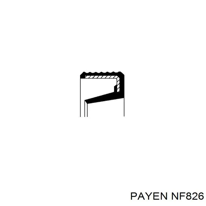 Сальник піввісі переднього моста, правою Payen NF826 ціна, від 2.97 USD