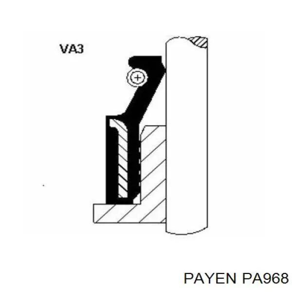 PA968 Payen сальник клапана (маслознімний, впуск/випуск)