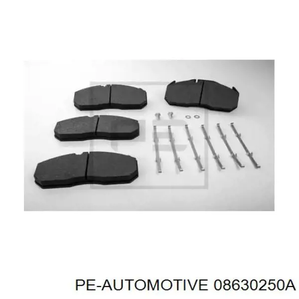 Гальмівні колодки PE Automotive 08630250A ціна, від 89.01 USD