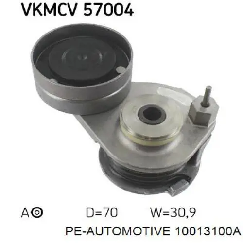 Купити 10013100A PE Automotive Натягувач приводного ременя