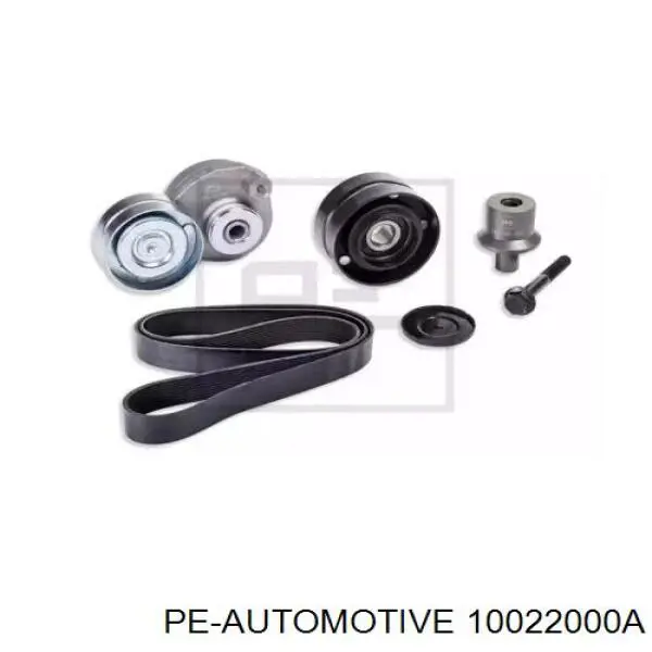 Купити 10022000A PE Automotive Ремінь приводний, агрегатів, комплект