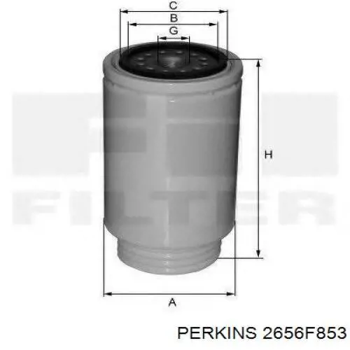 Фільтр паливний 2656F853 Perkins