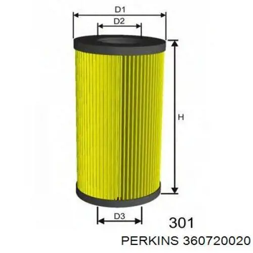 Фільтр тонкого очищення палива Perkins 360720020 ціна, від 3.63 USD