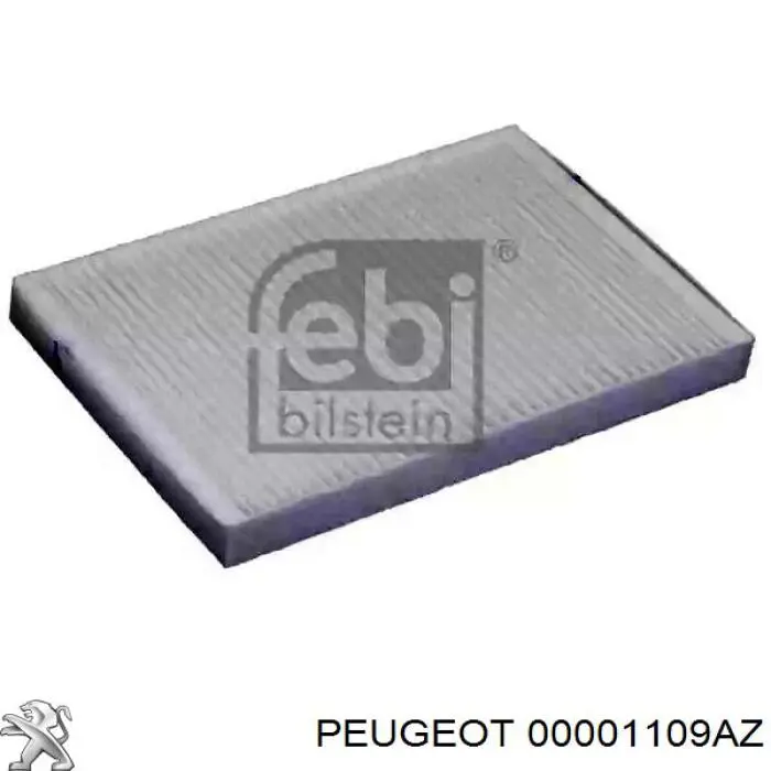 Масляний фільтр двигуна Peugeot/Citroen 00001109AZ ціна, від 4.18 USD