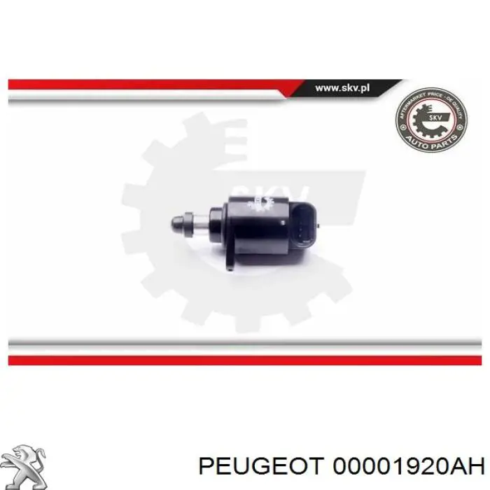 Купити 00001920AH Peugeot/Citroen Клапан / регулятор холостого ходу