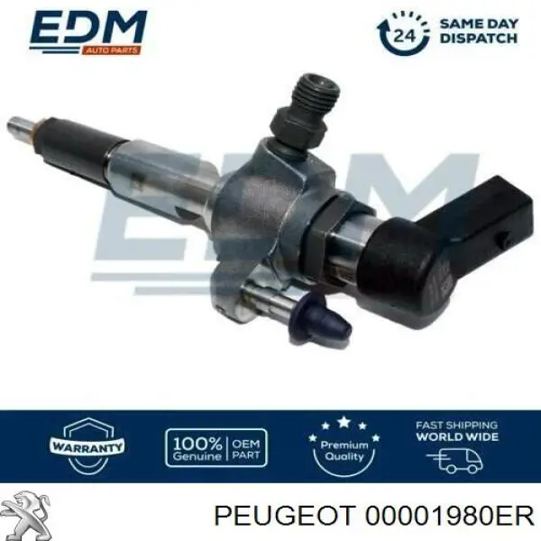 Форсунка паливна Peugeot/Citroen 00001980ER ціна, від 146.46 USD