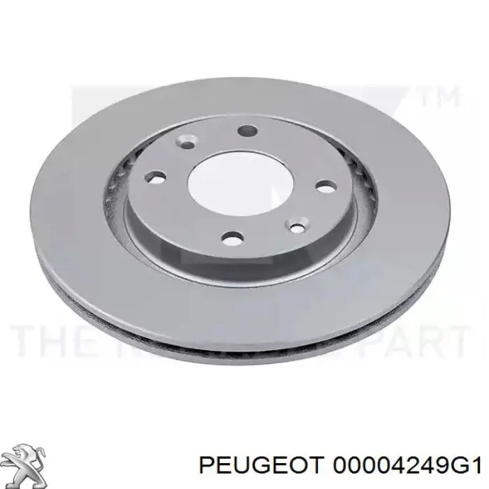 Диск переднього гальма Peugeot/Citroen 00004249G1 ціна, від 26.49 USD
