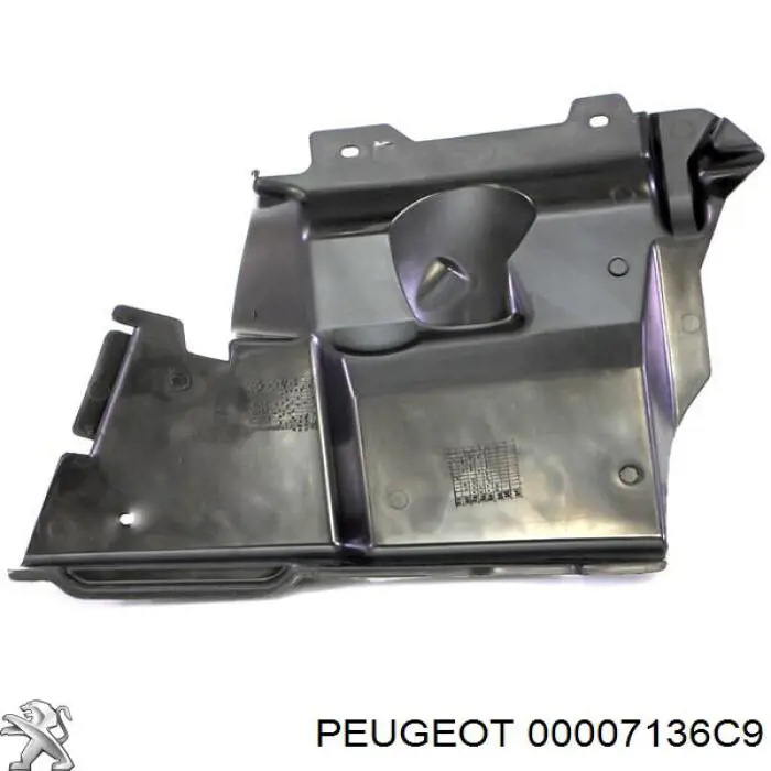 00007136C9 Peugeot/Citroen Захист двигуна, правий