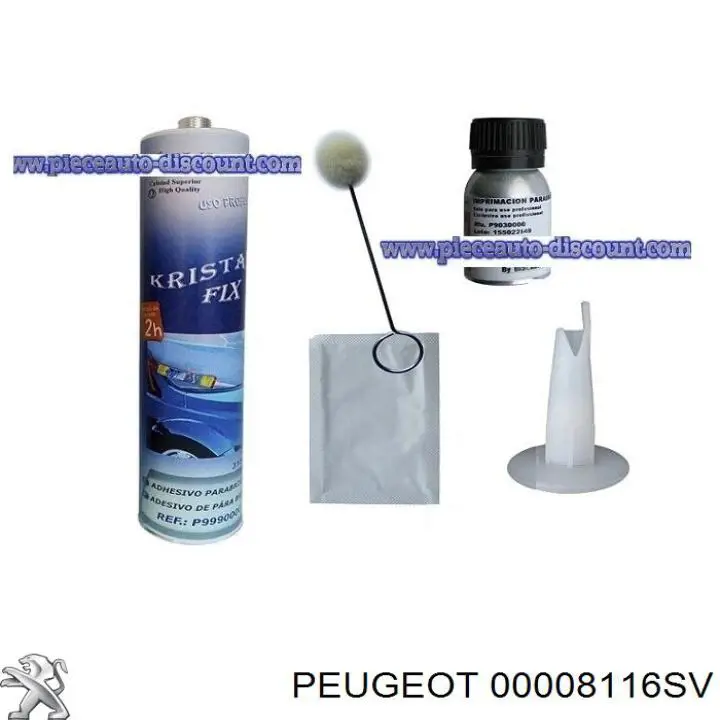 Купити 00008116SV Peugeot/Citroen Вікно вітрове