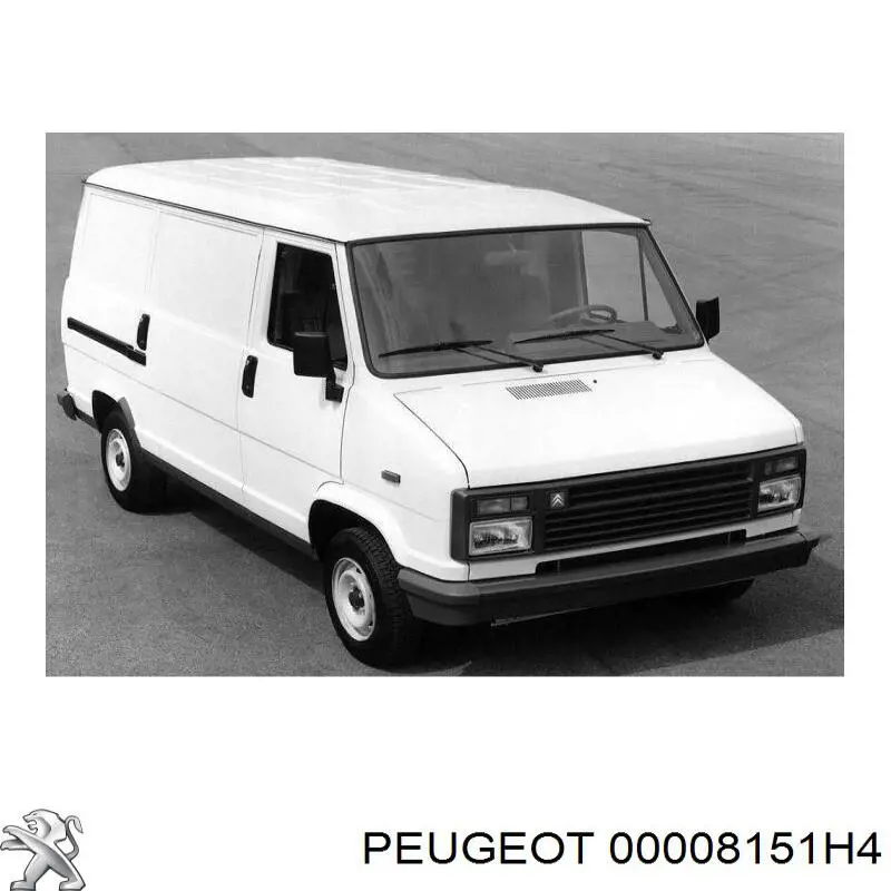 Купити 00008151H4 Peugeot/Citroen Дзеркальний елемент дзеркала заднього виду