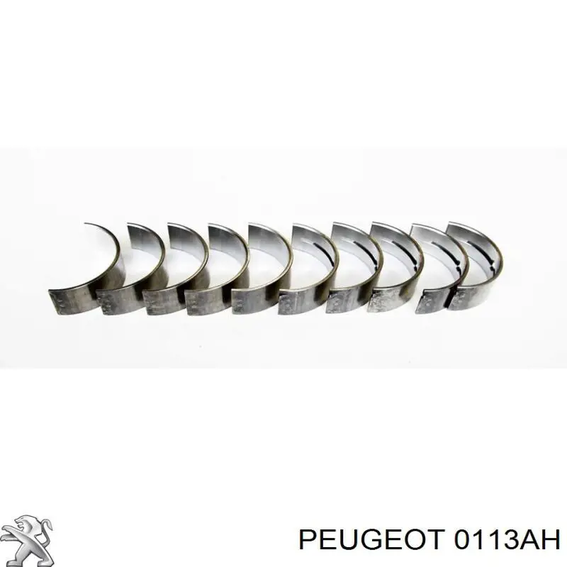 Вкладиші колінвала, корінні, комплект, стандарт (STD) Peugeot 208 (Пежо 208)