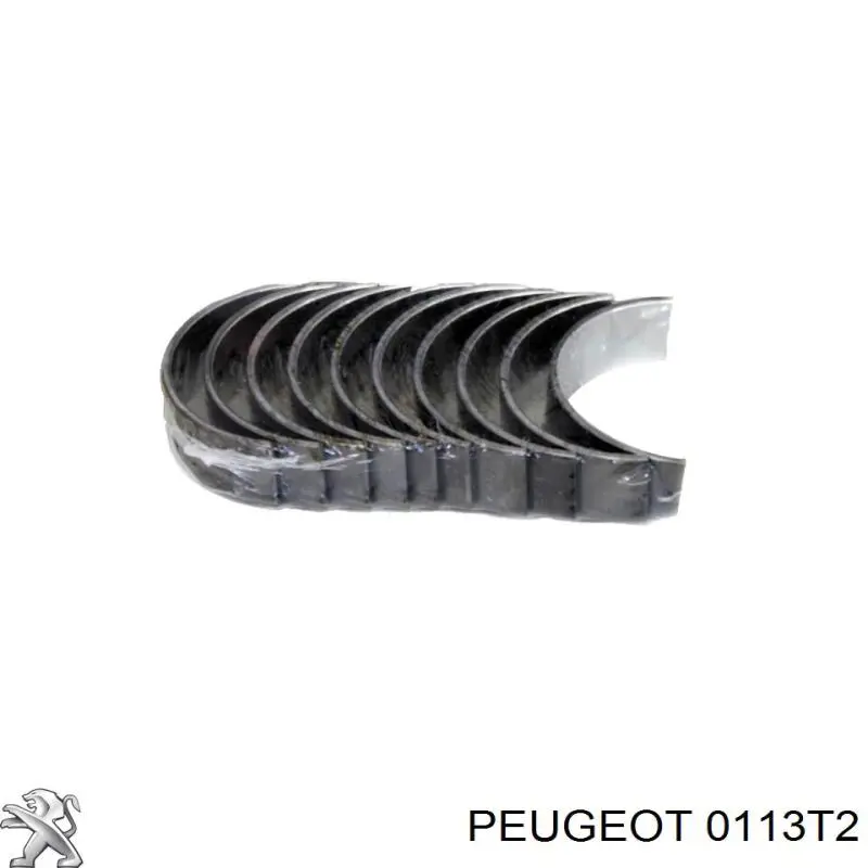 0113T2 Peugeot/Citroen вкладиші колінвала, корінні, комплект, стандарт (std)