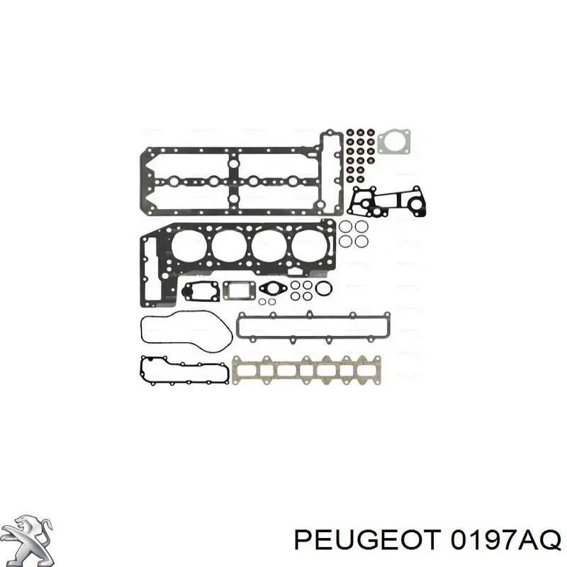 0197AQ Peugeot/Citroen комплект прокладок двигуна, верхній