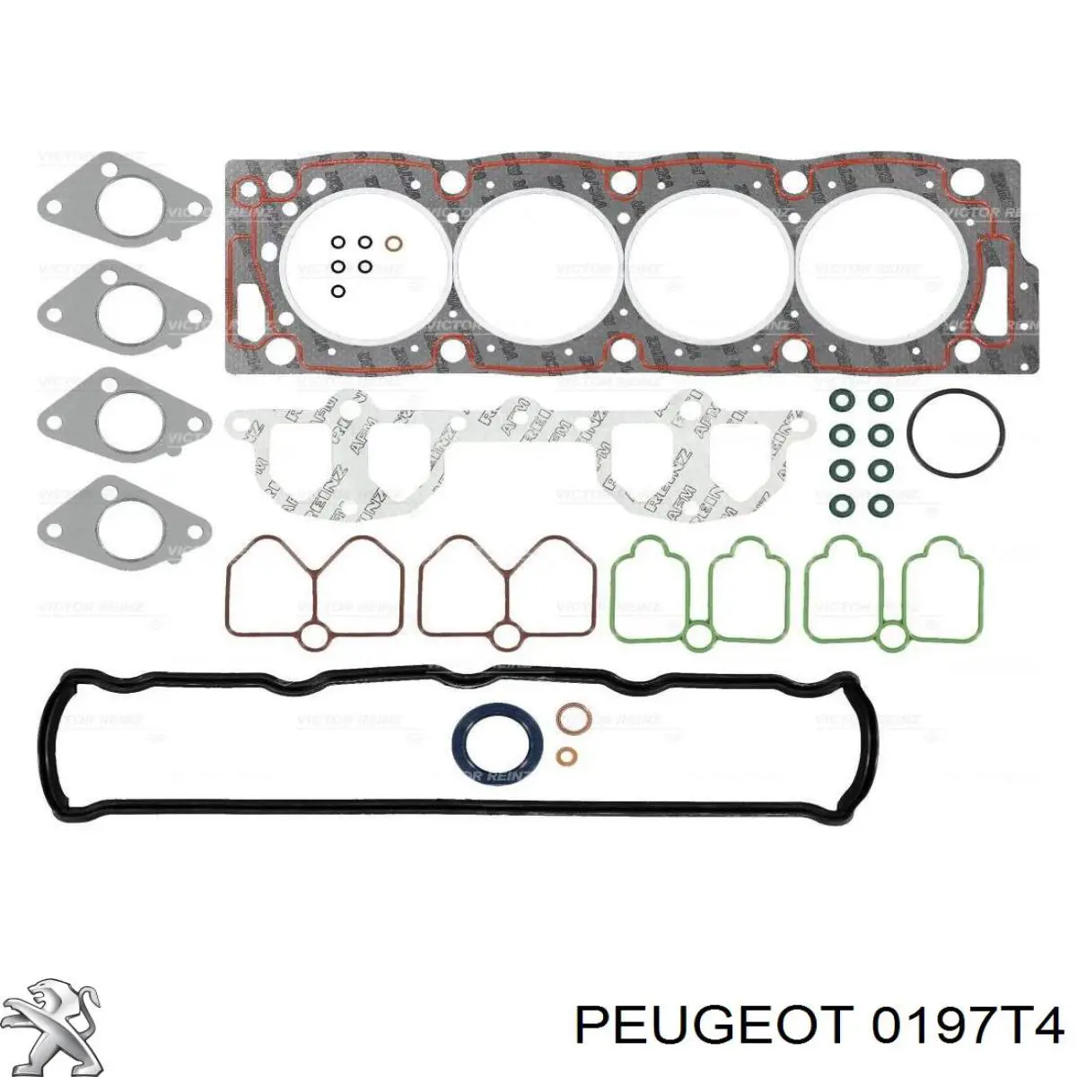 Комплект прокладок двигуна, повний 0197T4 Peugeot/Citroen