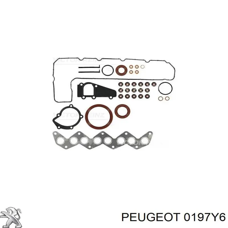 Комплект прокладок двигуна, нижній Peugeot/Citroen 0197Y6 ціна, від 19.02 USD