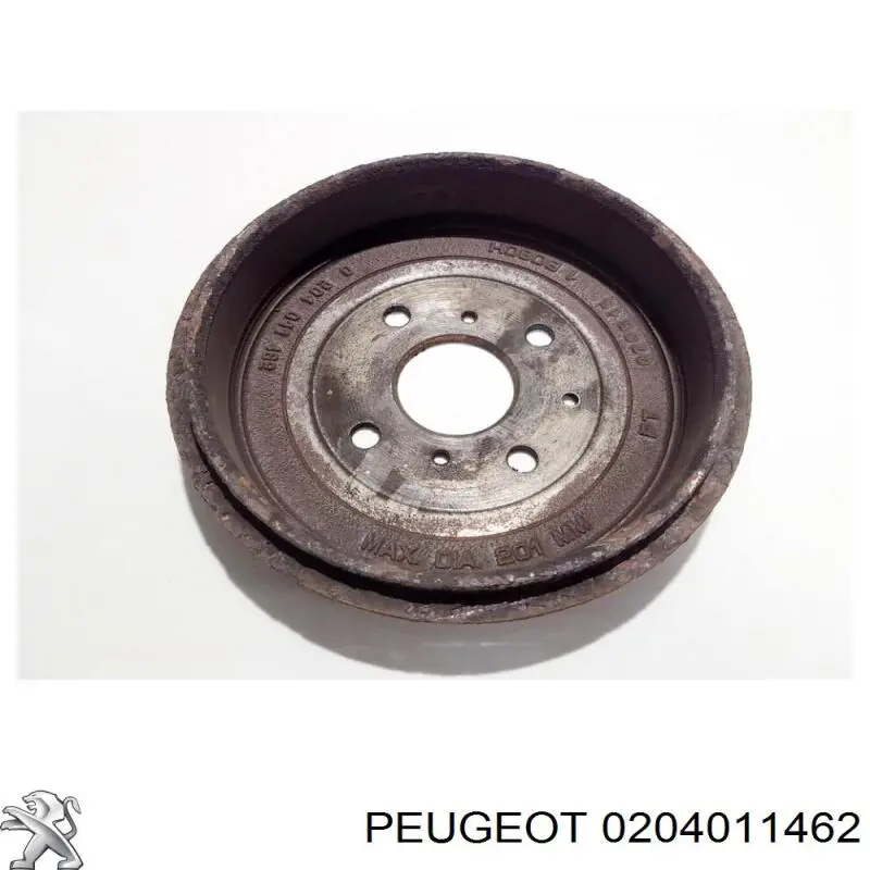 0204011462 Peugeot/Citroen барабан гальмівний задній