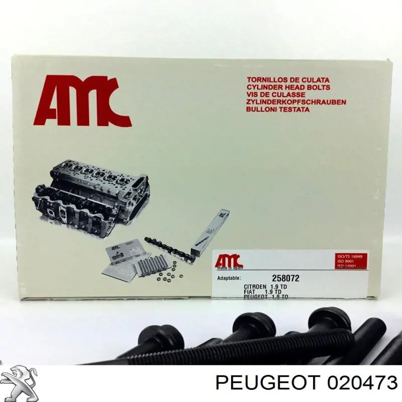 Болт головки блока циліндрів, ГБЦ Peugeot/Citroen 20473 ціна, від 8.69 USD