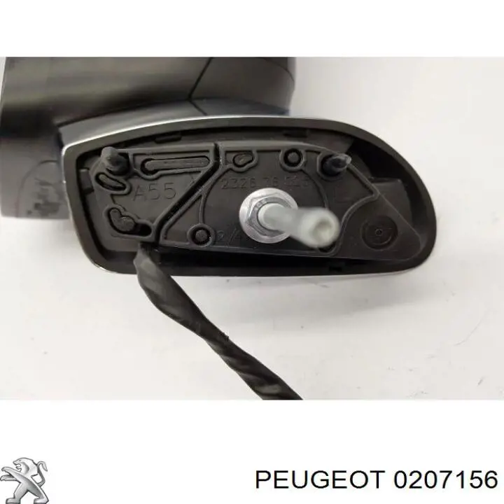 0207156 Peugeot/Citroen Ущільнювач дзеркала до дверей, правий