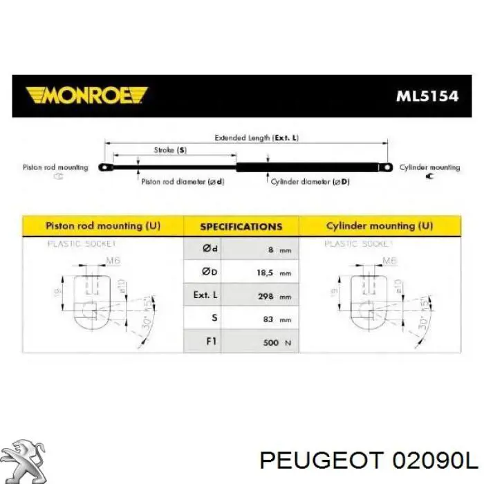 02090L Peugeot/Citroen прокладка головки блока циліндрів (гбц)