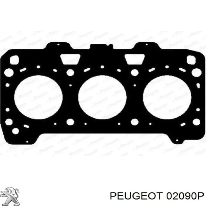 02090P Peugeot/Citroen прокладка головки блока циліндрів (гбц, права)