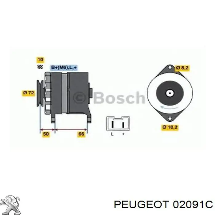 02091C Peugeot/Citroen прокладка головки блока циліндрів (гбц)