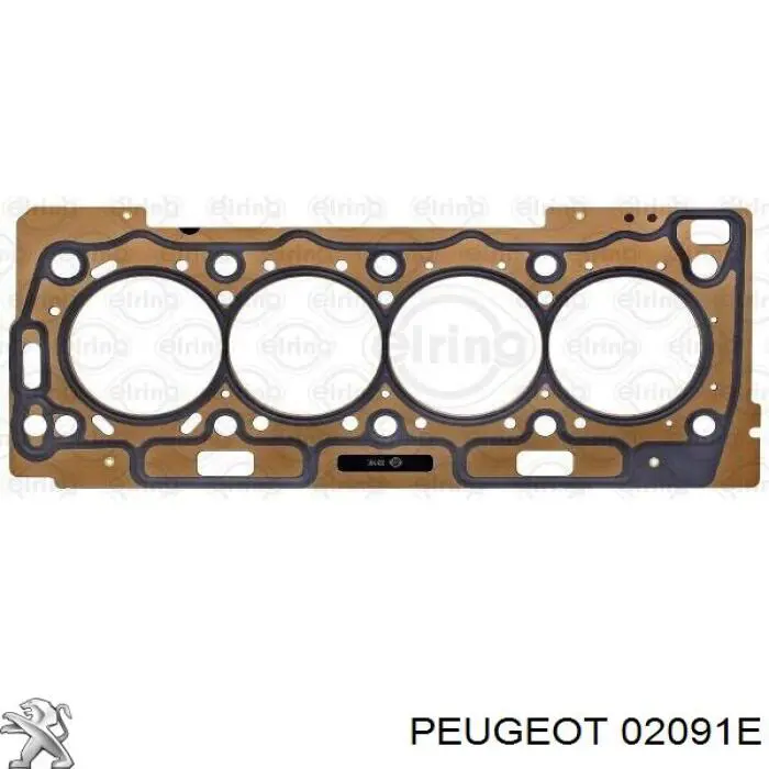 02091E Peugeot/Citroen прокладка головки блока циліндрів (гбц)
