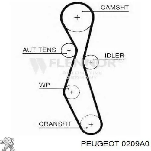Купити 0209A0 Peugeot/Citroen Прокладка ГБЦ