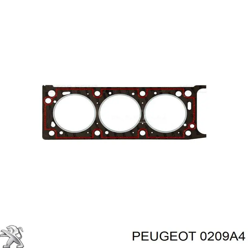 0209A4 Peugeot/Citroen прокладка головки блока циліндрів (гбц, права)