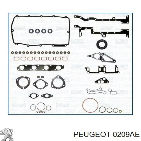0209AE Peugeot/Citroen прокладка головки блока циліндрів (гбц)