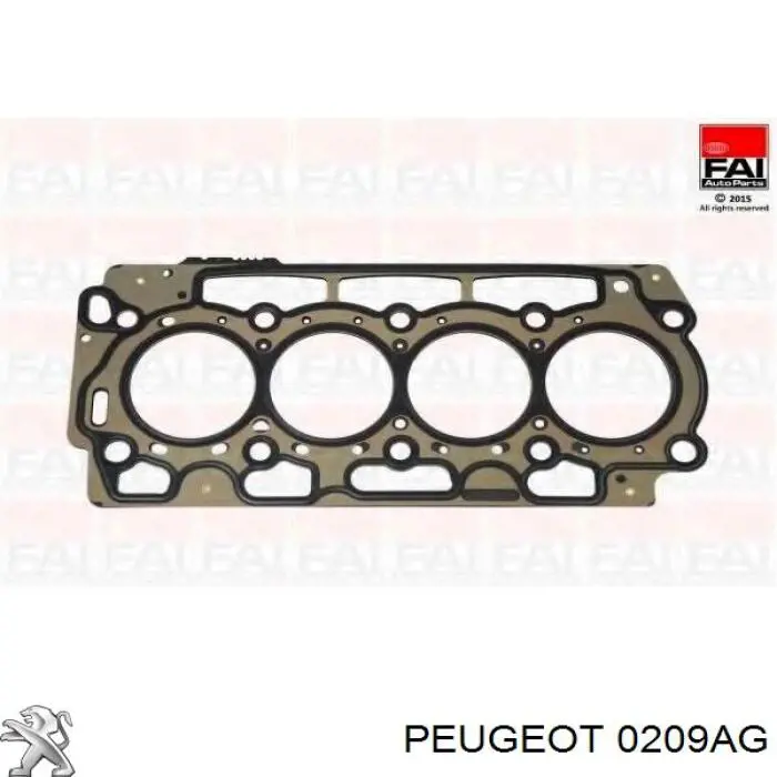 0209AG Peugeot/Citroen прокладка головки блока циліндрів (гбц)