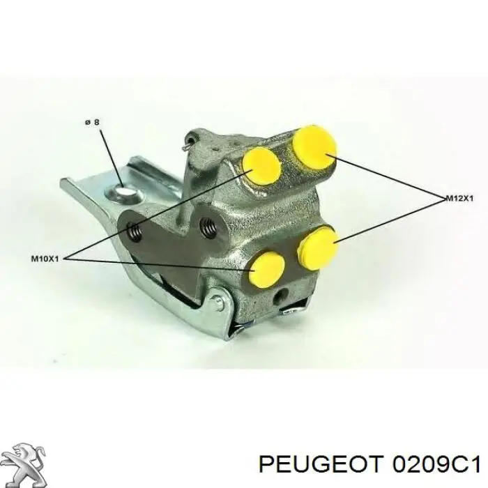 0209C1 Peugeot/Citroen прокладка головки блока циліндрів (гбц)