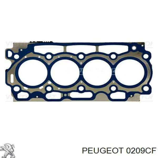0209CF Peugeot/Citroen прокладка головки блока циліндрів (гбц)