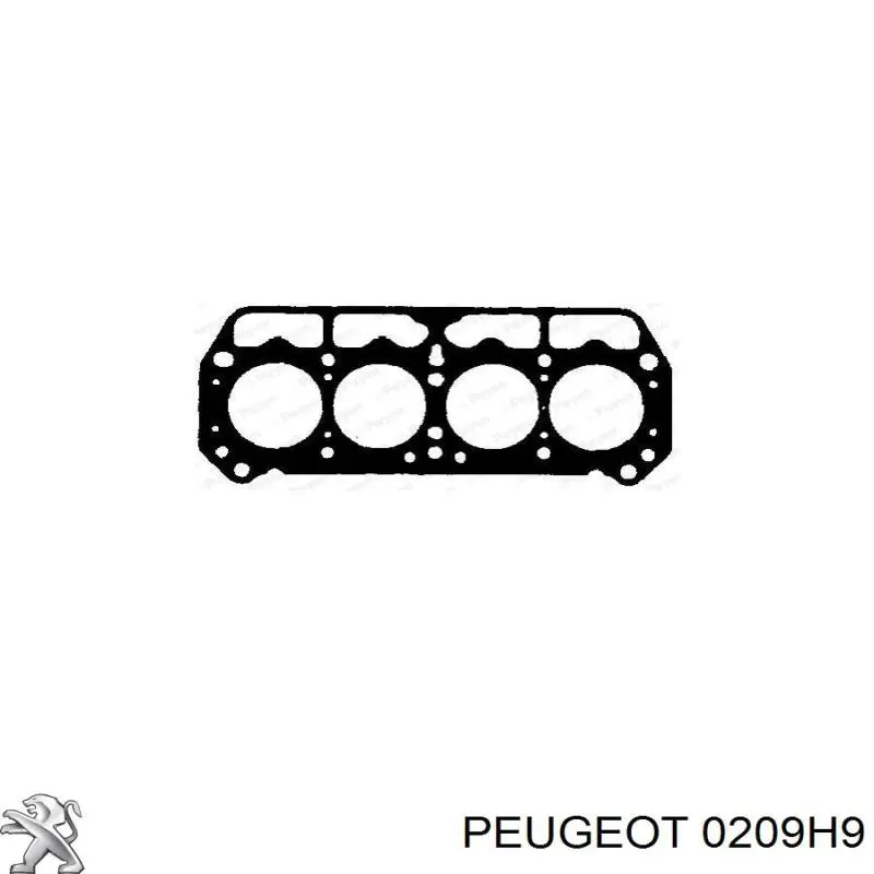 0209H9 Peugeot/Citroen прокладка головки блока циліндрів (гбц)