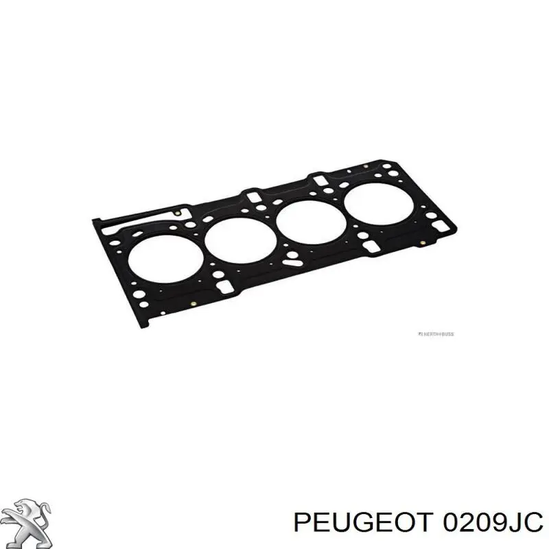 0209JC Peugeot/Citroen прокладка головки блока циліндрів (гбц)