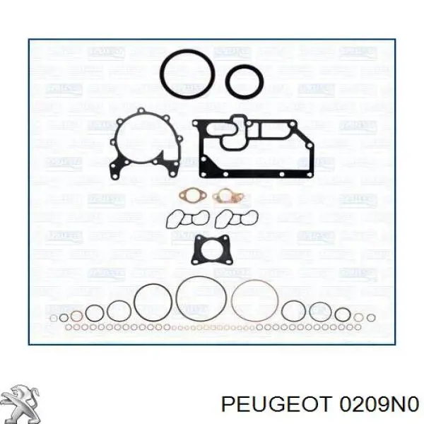 0209N0 Peugeot/Citroen прокладка головки блока циліндрів (гбц)
