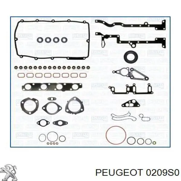 0209S0 Peugeot/Citroen прокладка головки блока циліндрів (гбц)