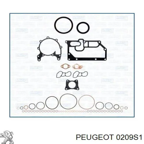 0209S1 Peugeot/Citroen прокладка головки блока циліндрів (гбц)