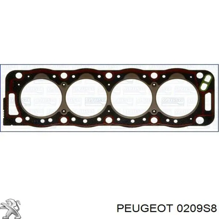0209S8 Peugeot/Citroen прокладка головки блока циліндрів (гбц)