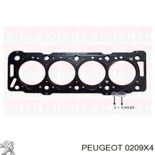 Купити 0209X4 Peugeot/Citroen Прокладка ГБЦ